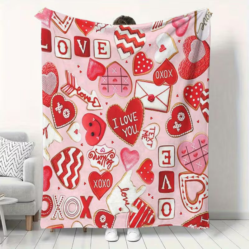 Pink Valentine Mail Blanket – 40x50
