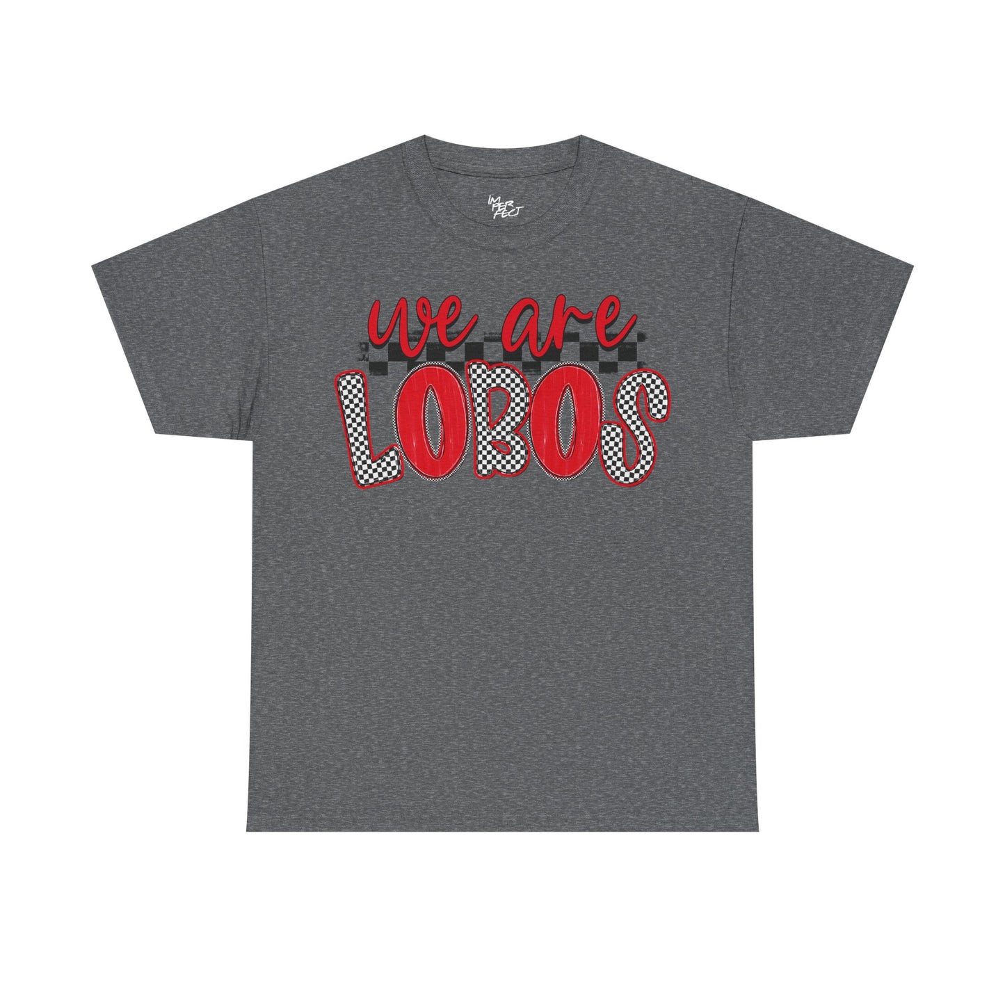 We Are Lobos T-Shirt – Red & Black Retro Team Tee