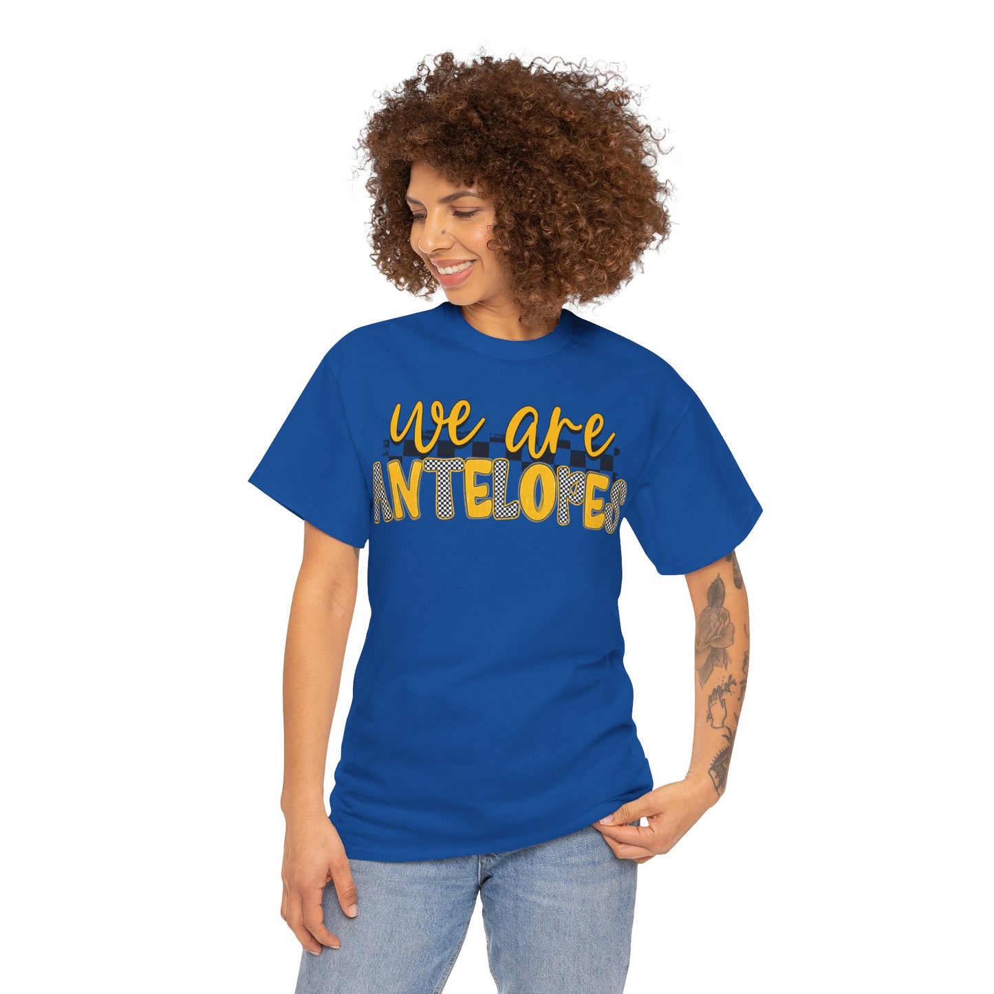 We Are Antelopes T-Shirt — Whiteface Cheerful School Spirit Tee