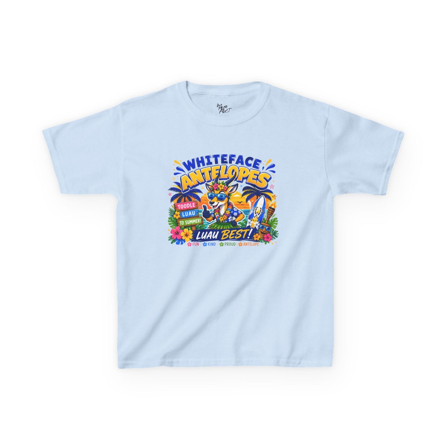 Whiteface Antelopes Luau Week Spirit Shirt – Youth