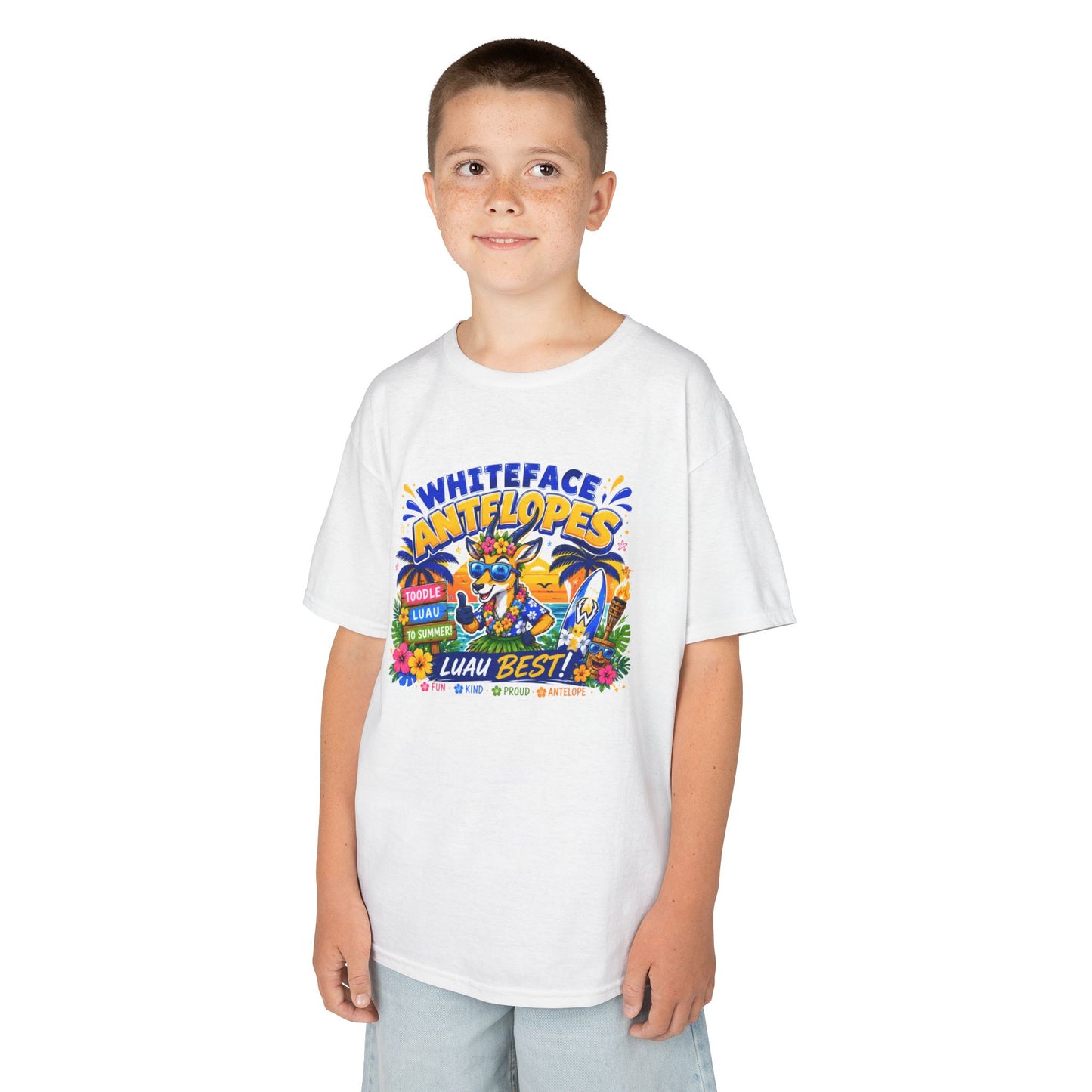 Whiteface Antelopes Luau Week Spirit Shirt – Youth