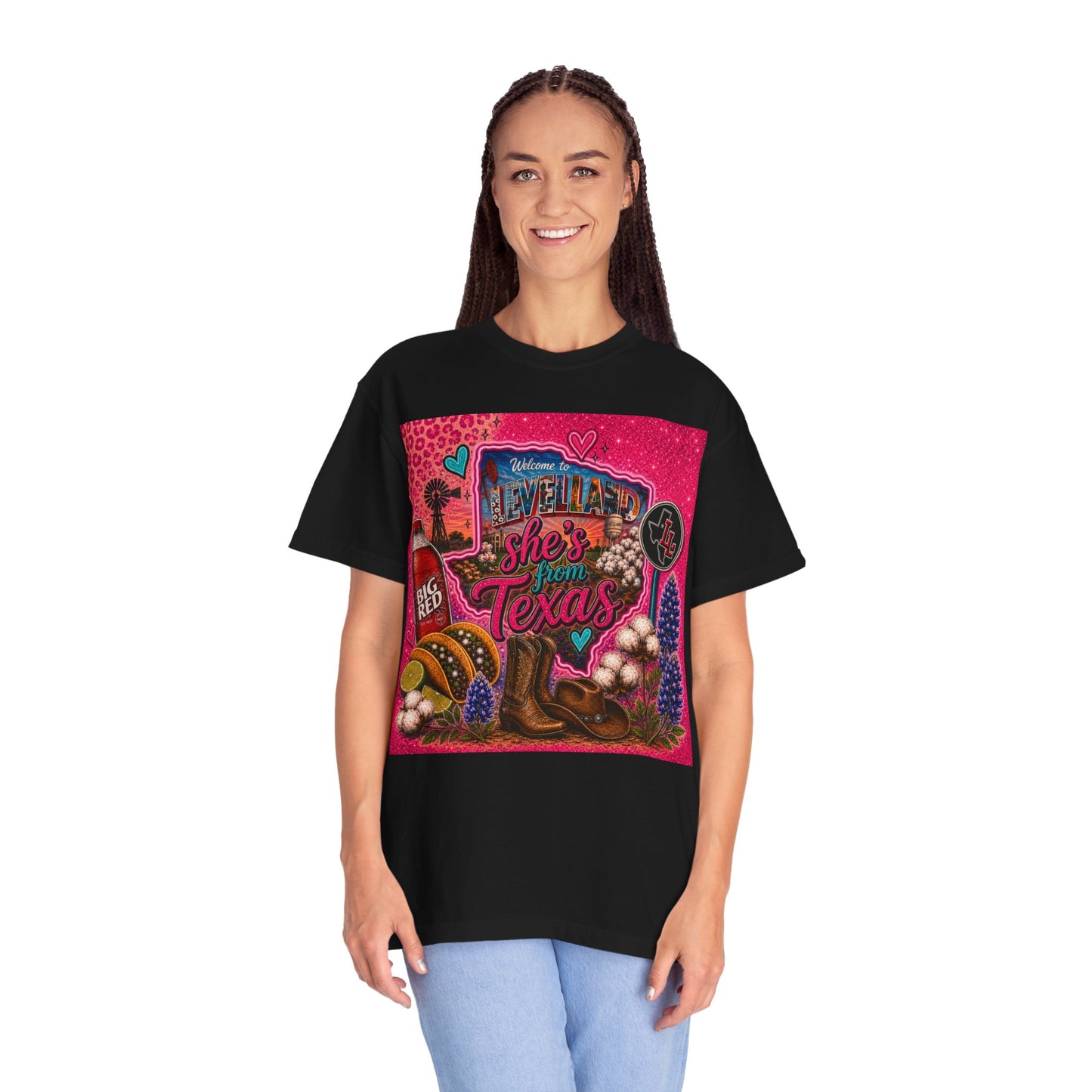 Texas Vibes T-Shirt — She's From LevellandTexas Graphic Tee