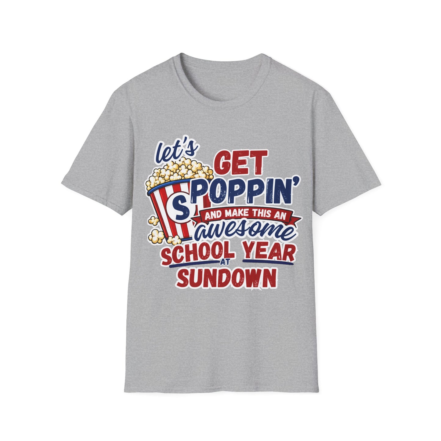 Let’s Get Poppin’ T-Shirt — Back-to-School Movie Night Tee