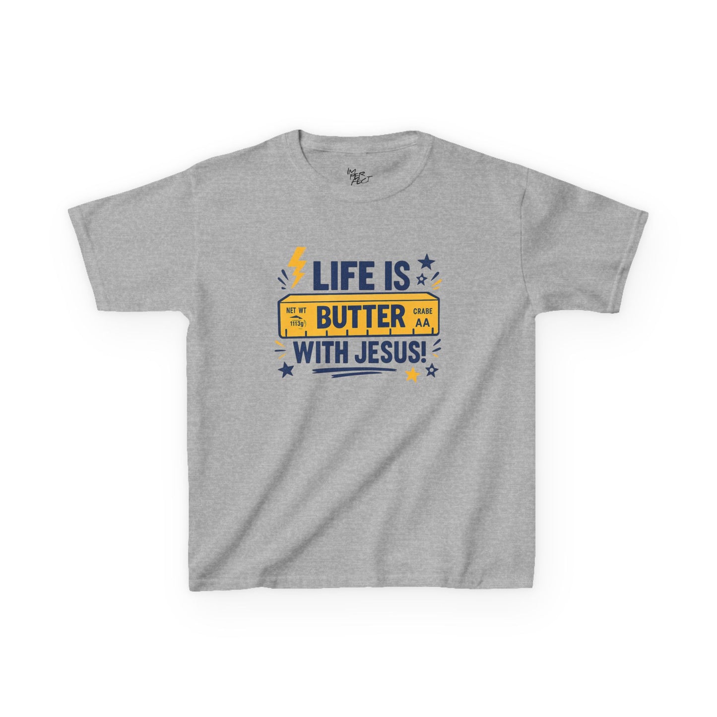 Life Is Butter With Jesus Kids Tee + Matching Squishy Butter 🧈✨