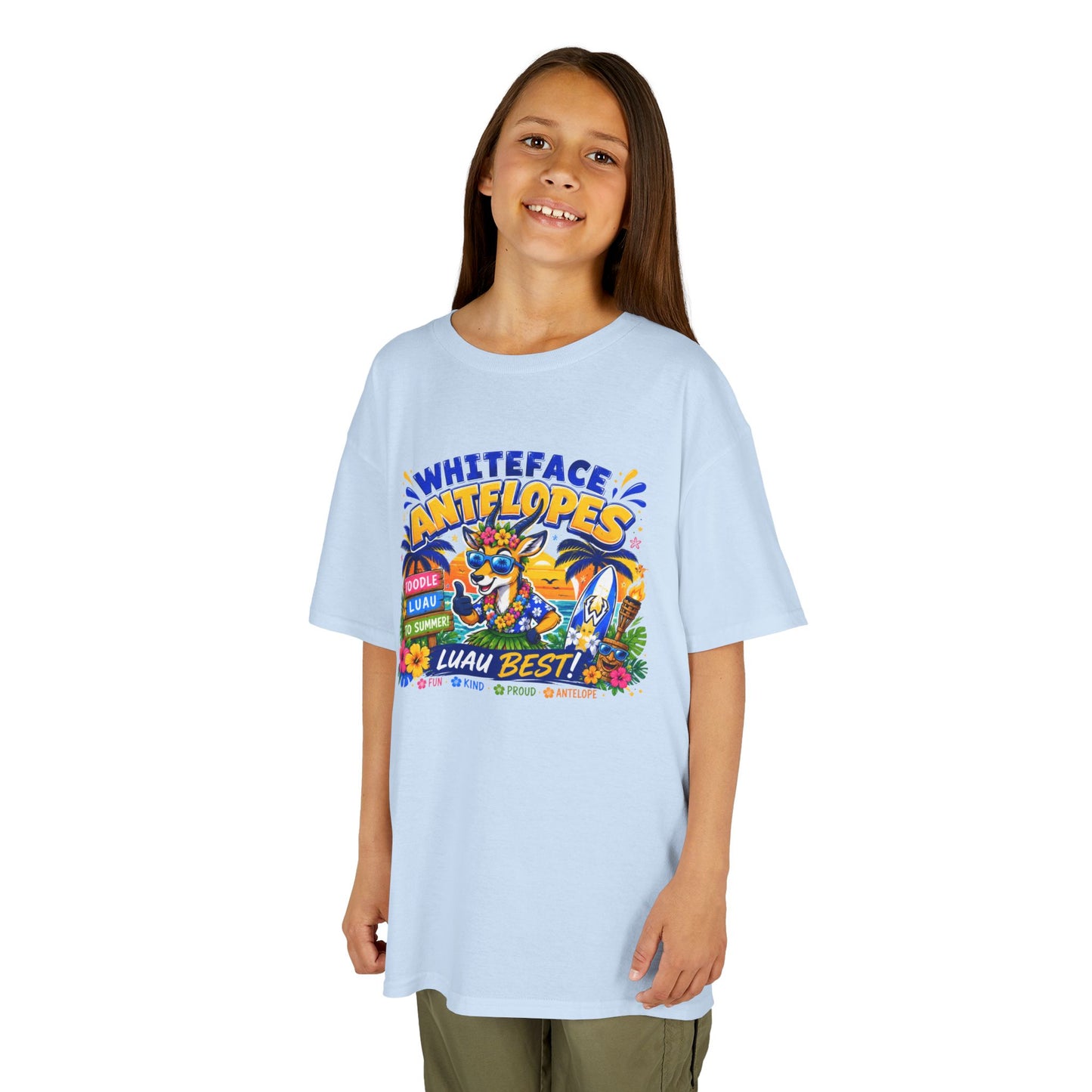 Whiteface Antelopes Luau Week Spirit Shirt – Youth