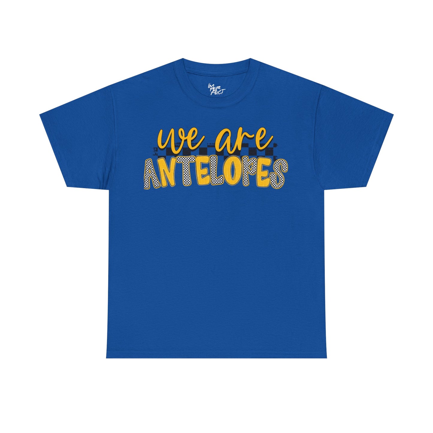 We Are Antelopes T-Shirt — Whiteface Cheerful School Spirit Tee