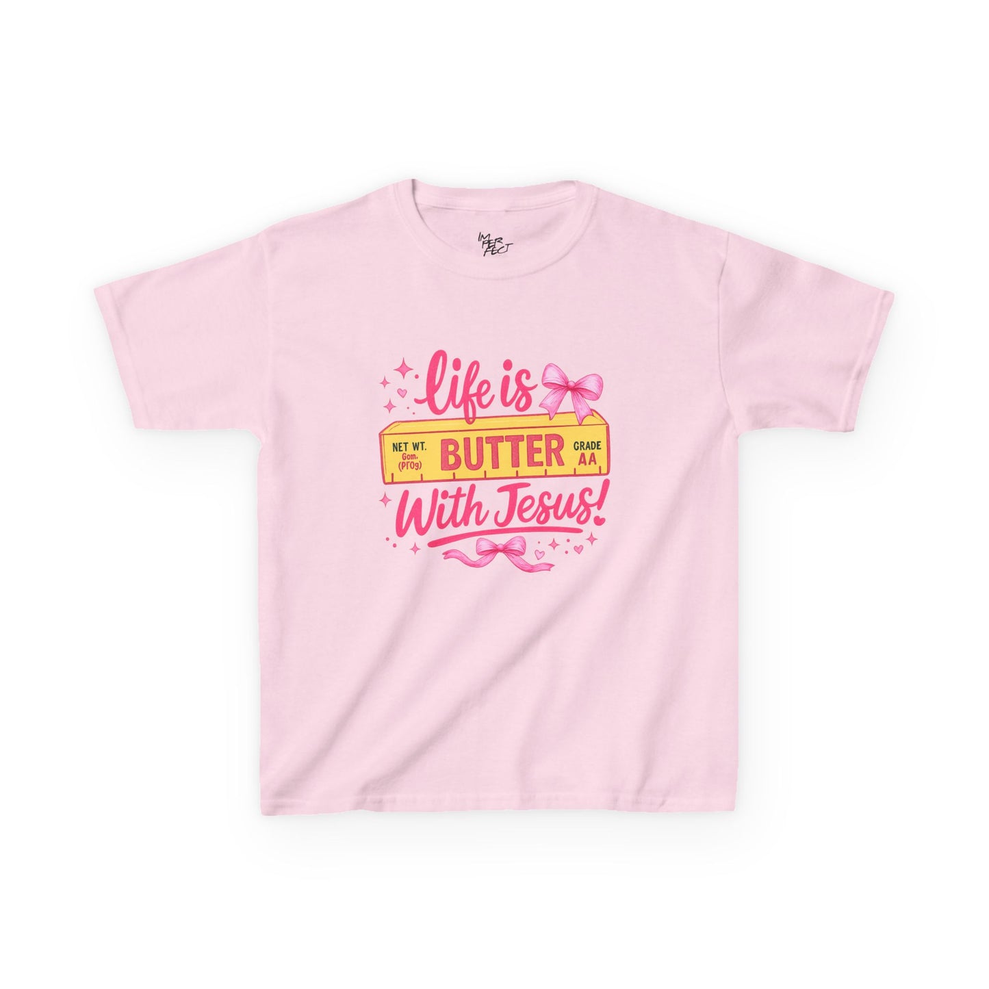 Life Is Butter With Jesus Kids Tee + Matching Squishy Butter 🧈✨