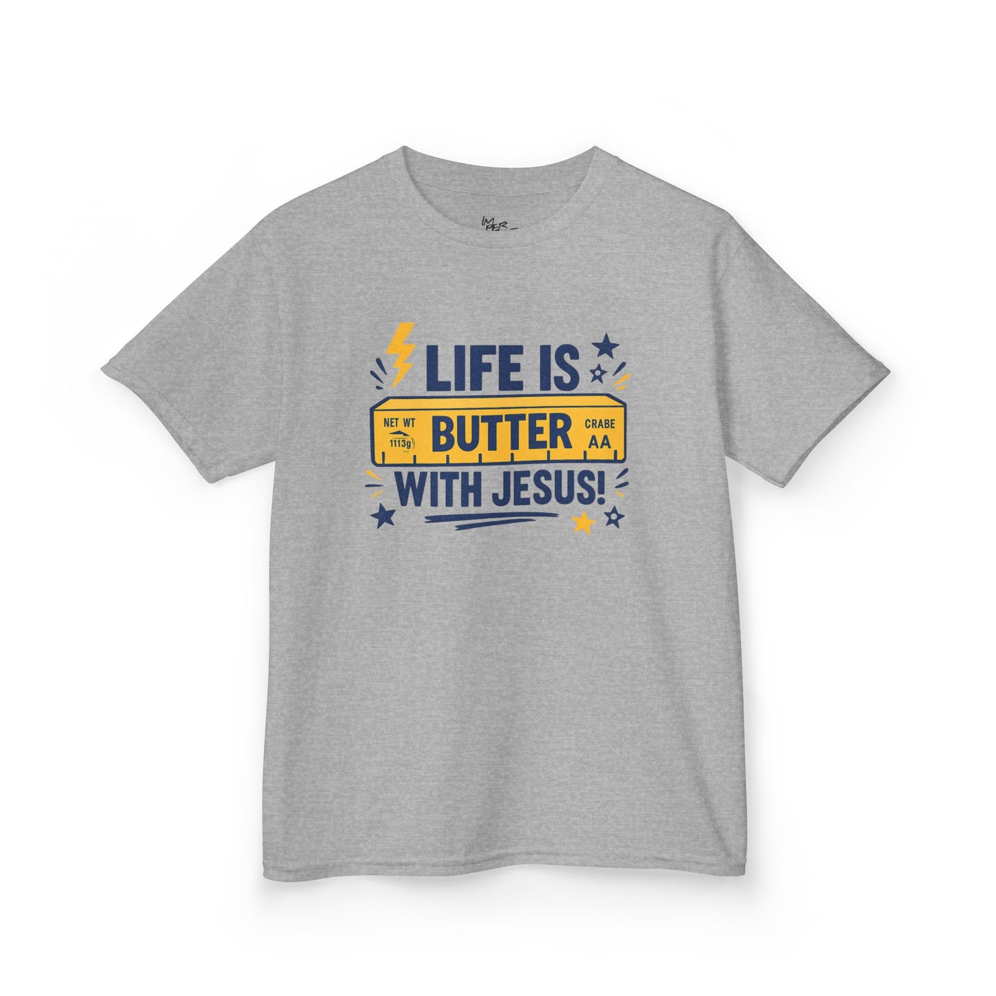 Life Is Butter With Jesus Kids Tee + Matching Squishy Butter 🧈✨