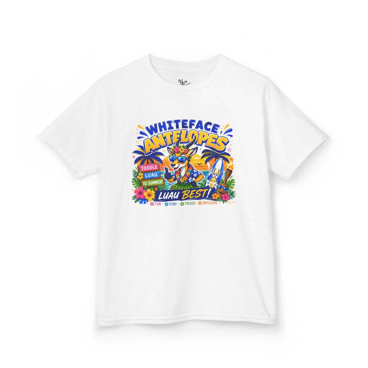 Whiteface Antelopes Luau Week Spirit Shirt – Youth
