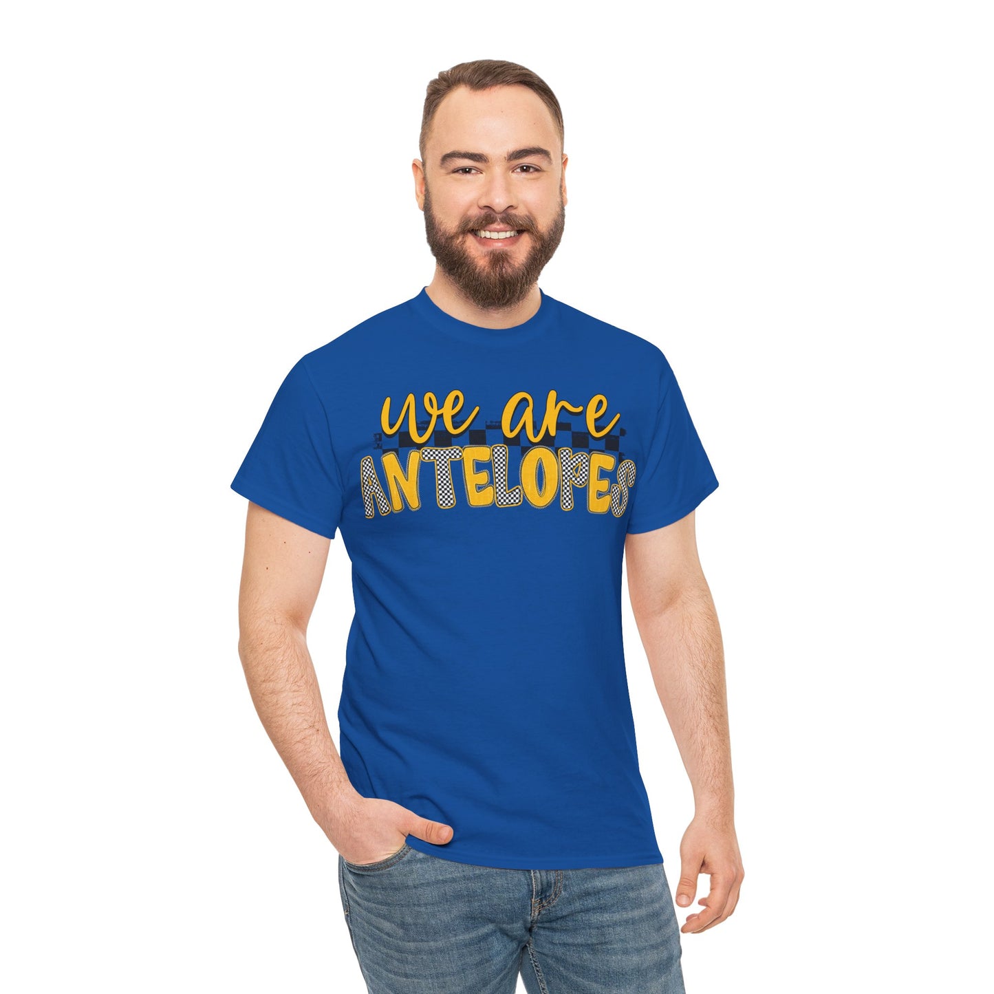 We Are Antelopes T-Shirt — Whiteface Cheerful School Spirit Tee