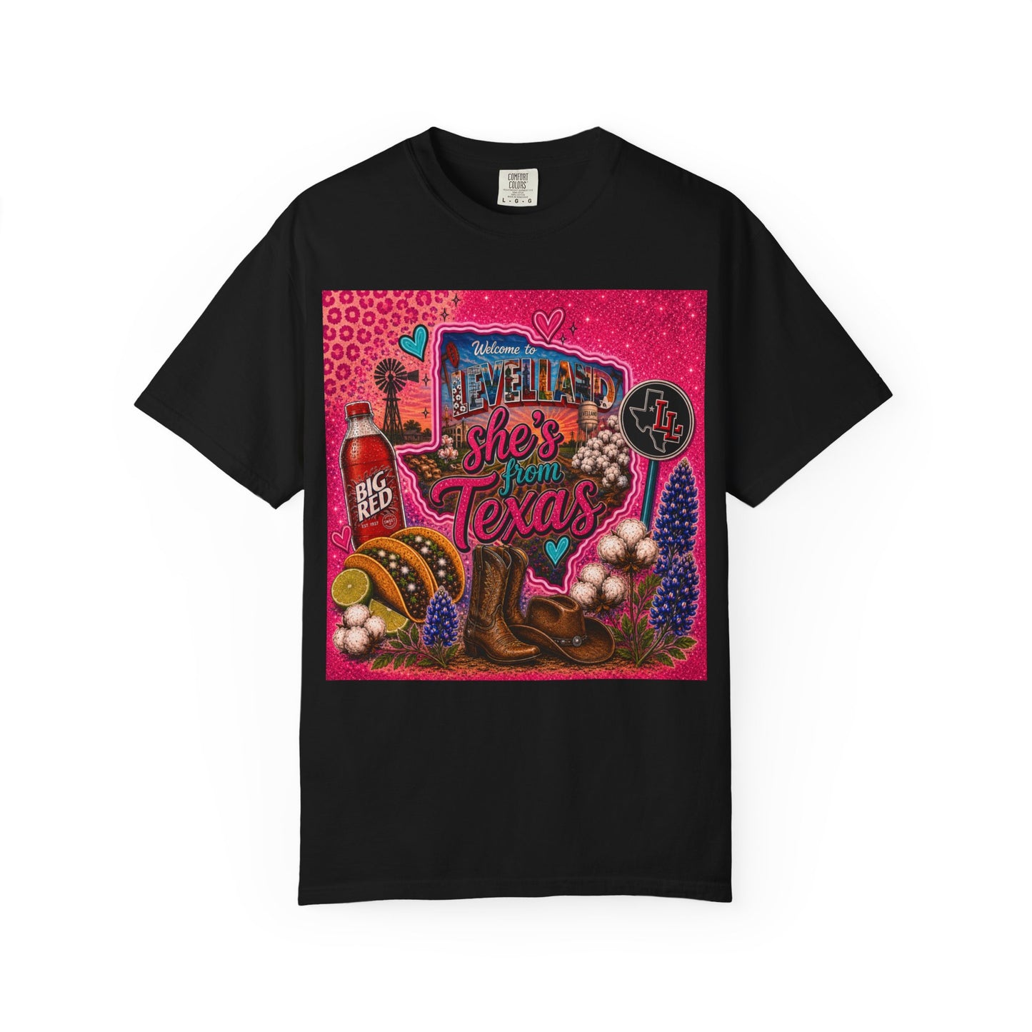 Texas Vibes T-Shirt — She's From LevellandTexas Graphic Tee