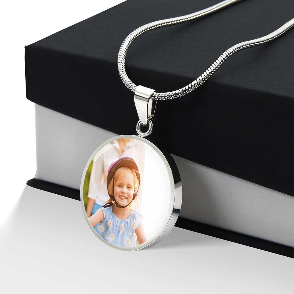 Personalized Photo Necklace – Graduation or Wedding Gift – Custom Engraved Keepsake