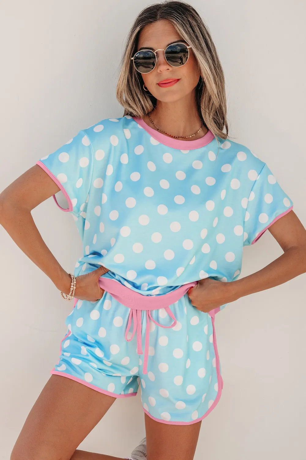🩵 Sweet Spot Polka Dot Lounge Set