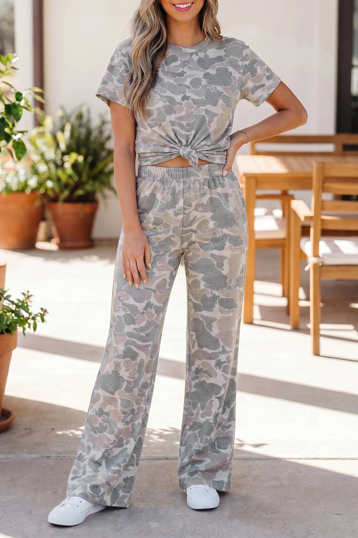 🩶 Weekend Warrior Camo Lounge Set