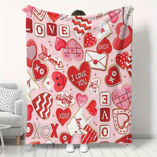 Pink Valentine Mail Blanket – 40x50