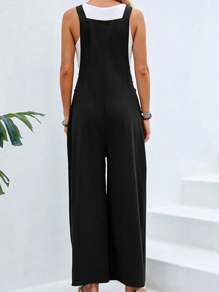 🖤 Effortlessly Chic Wide Leg Jumpsuit